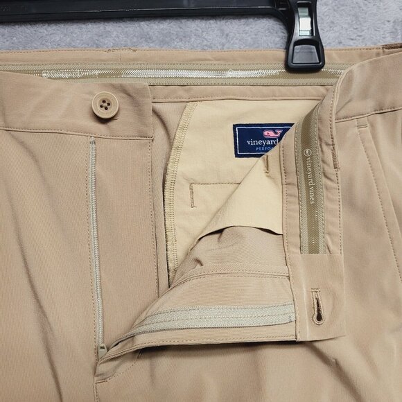 Vineyard Vines Pants Men's 36x31 Brown Performance Stretch Chino Golf Casual - Picture 7 of 11